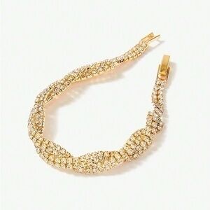 Rhinestone Bracelet In Gold